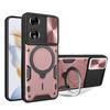 For Honor 90 Cover TPU+PC Phone Protective Shell Slide Camera Lid Kickstand Phone Case