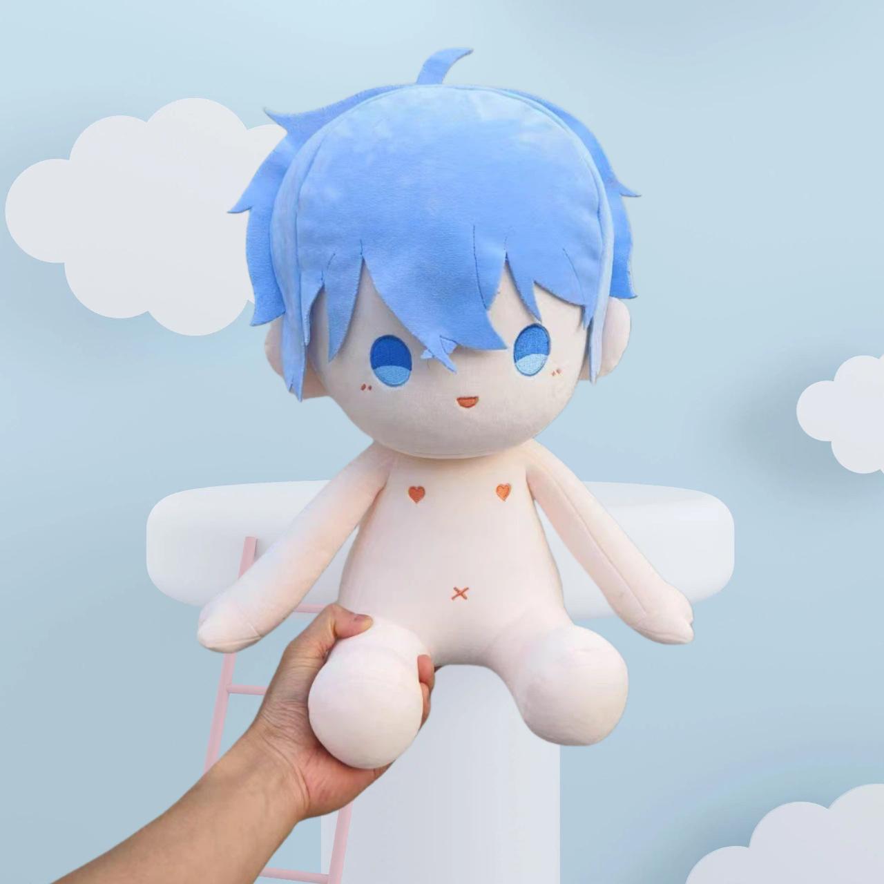 Blue Lock You Hiori Cosplay 40cm Weiche sitzende Haltung Plüschpuppe Körper Kleiderwechsel Kissen Stofftier Weihnachten Geschenk