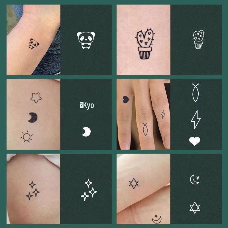Herbal Juice Finger Tattoos: Cute, Semi-Permanent, Waterproof Designs for Women
