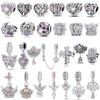 Heart Zircon Charms Original Classic Copper Plated Lotus Angel Beads Fitbracelets Women Diy Jewelry Fine Gifts Jewelry