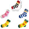 Bite-Resistant Dog Food Leakage Socks Cartoon Squeaker Dog Sound Making Socks Colorful Dog Treat Dispenser Teeth Cleaning