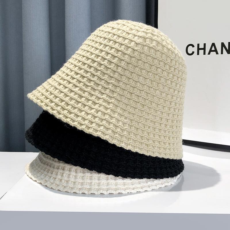 Cappello da Pescatore a Maglia Giapponese Cappello Autunno/Inverno da Donna Edizione Coreana Cappello Caldo