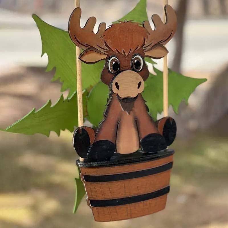 Деревянные вертушки с изображением животных