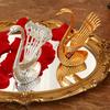 Set Of 6 Decorative Zinc Alloy Animal Shaped Storage Holder and Spoon Dinnerware Set Kitchen Supplies