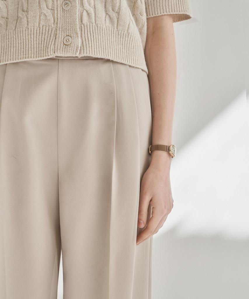 Kkeulle Rune Wide Pants_Beige