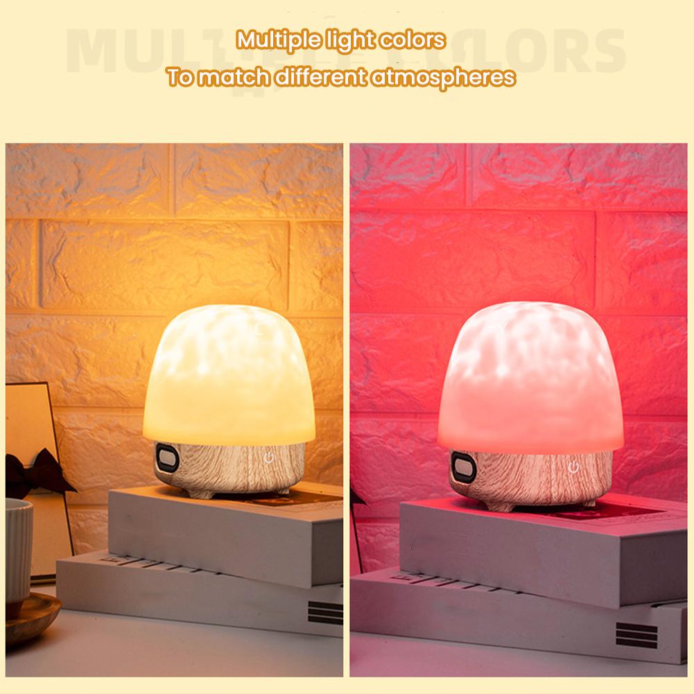 Multicolor Dynamic Water Ripple Lamp with 16 Color Effects Ambient Night Light for Bedroom Living Office Restaurant Bedroom Bar