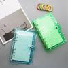 Y2k Stars Transparent Plastic Clip File Folder A6 Notebook Cover Loose Leaf Ring Binder Planner Agenda School Office Supplies