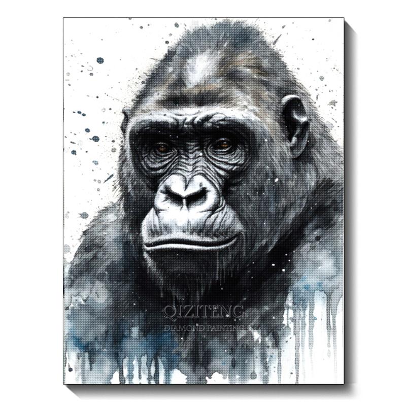 Black and White Animal Diamond Art Painting Dog 5D Full Diamond Mosaic Embroidery Cross Stitch Set Home Decoration Diy