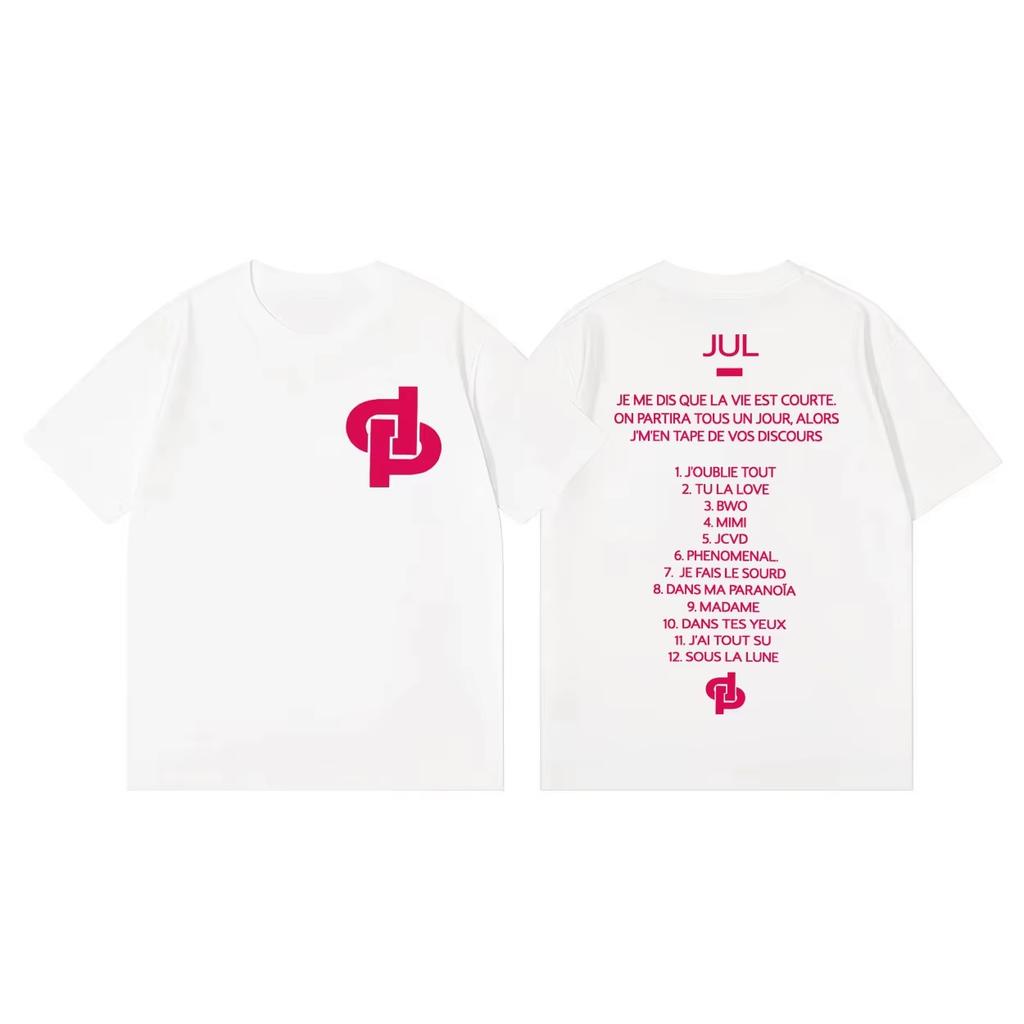2026 Summer New High Quality Y2K Fashion Crew Neck Streetwear Unisex Shirt With Rapper Jul D or et de Unisex And Unisex Tshirt