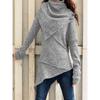 GMXIA Jaquetas e casacos femininos vintage casual cor sólida estampa outono inverno manga comprida
