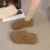 Muffin thick-soled all-inclusive snow boots 2025 autumn and winter new popular height increase versatile one-pedal loafer velvet cotton shoes