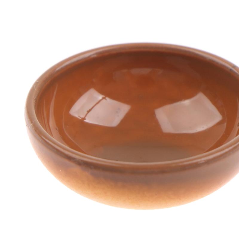 10 peças tigela em miniatura prato redondo escala 1/12 casa de boneca cozinha acessório de jantar