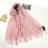 Scarf for Women Autumn and Winter Warm Thickened Wool Imitation Cashmere Scarf Winter All Match Men's Shawl Solid Color Scarf