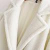 Autumn Winter Women Loose Beige Teddy Coat Stylish Female Thick Warm Cashmere Jacket Casual Girls Streetwear