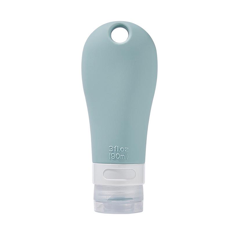 Bottiglia da Viaggio in Silicone Trasparente - Serie Colori Caramella, Piccola e Portatile