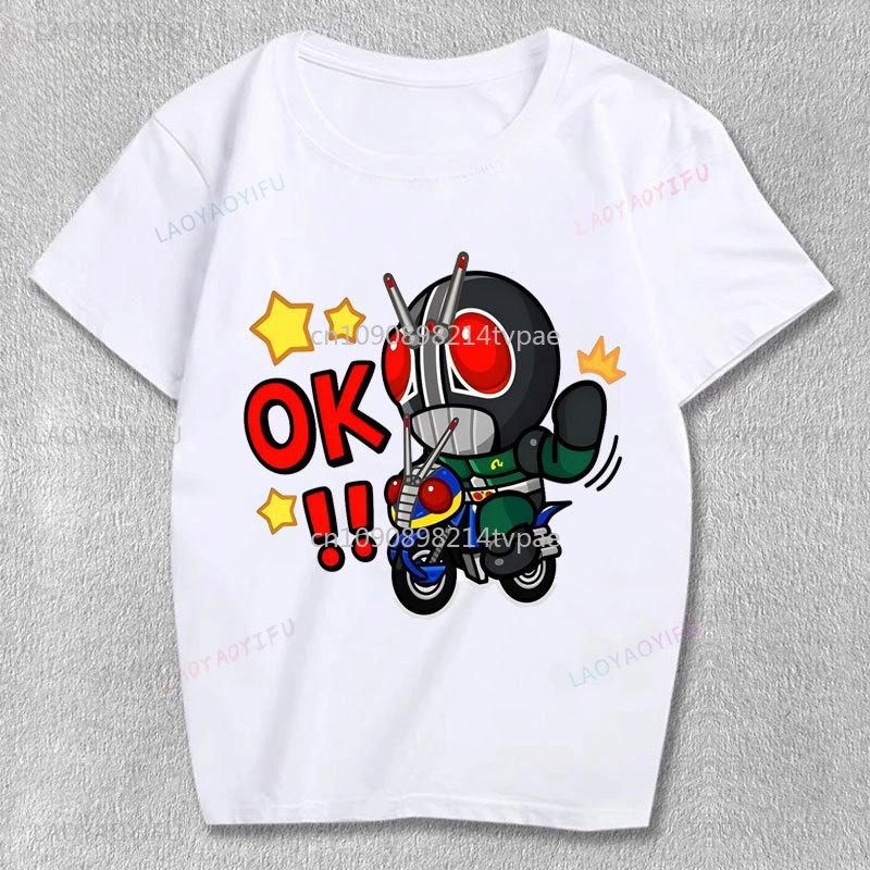 

New Style Masked Rider Kamen Rider Printed Tee Cotton Casual Crewneck Short-sleeved T Shirt Anime Clothes Japan Otaku Comfort 5XL різнокольоровий