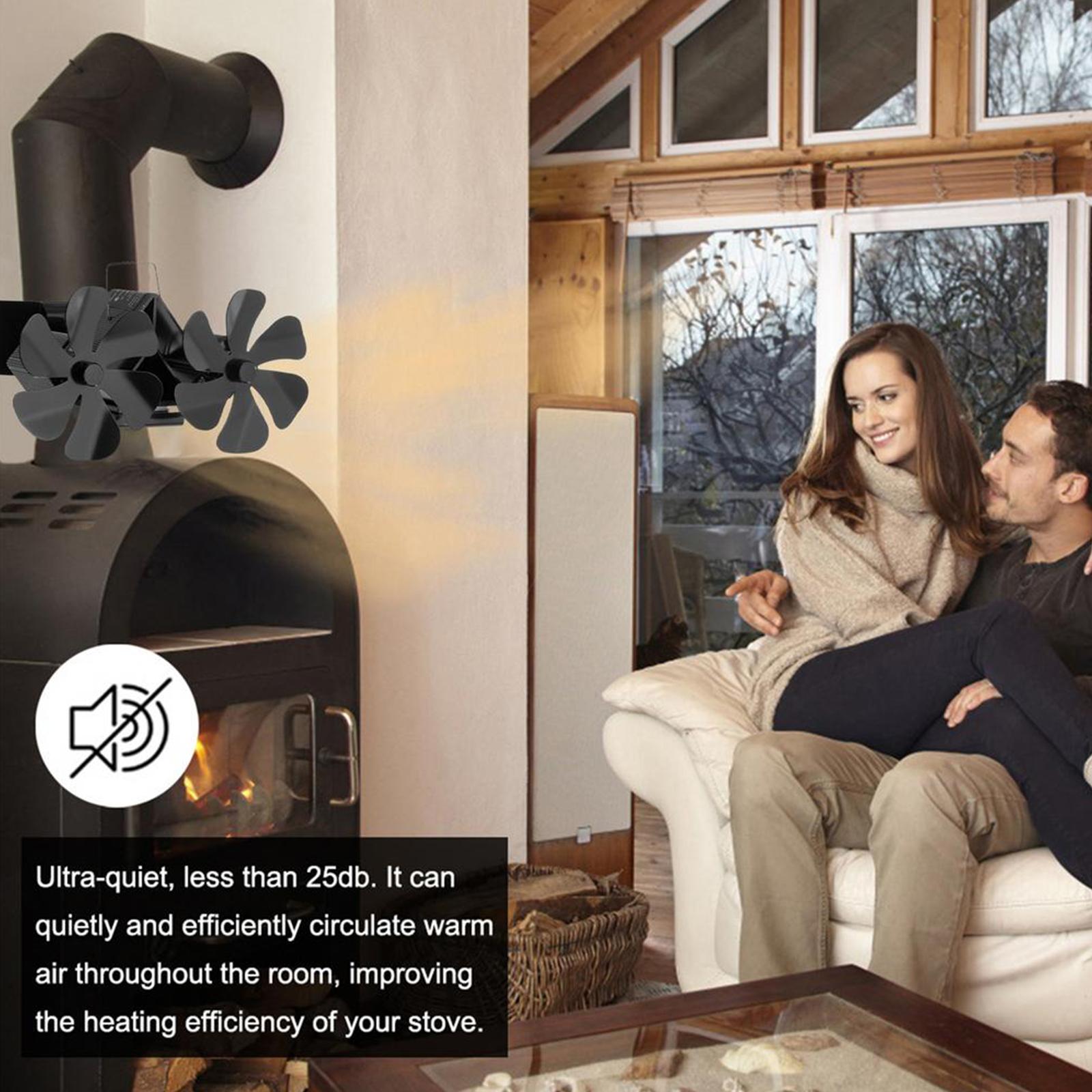 1 Set Fireplace Fan Home Improvement Accessories Blade Fireplace Fan Double Heads Parts Thermoelectric Module Replacement China Mainland