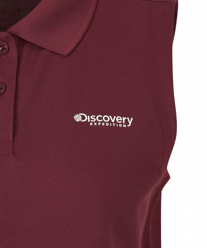 DISCOVERY EXPEDITION Women'S Sleeveless Polo Shirt (Burgundy)
