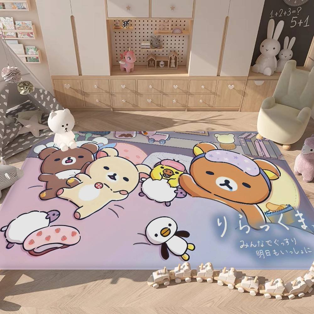 Classic Popular R-rilakkuma Cute Kitchen Mat Cheaper Anti-slip Modern Living Room Balcony Printed Modern Home Decor