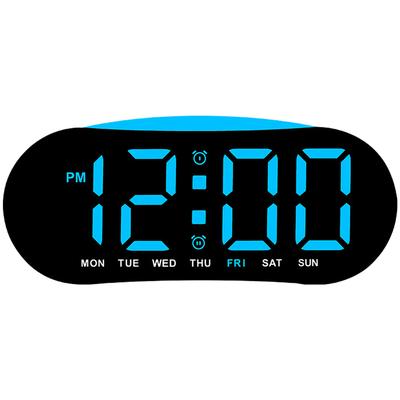 Modern LED Digital Alarm Clock With Day Date Display Multifunctional Options  Large Digital Wall Clock Temp Date Week Display