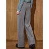 Coolhut Gray Loose Casual Slimming Relaxed Straight-Leg Drapey Wide-Leg High-Waisted Winter Women's Casual Sweatpants