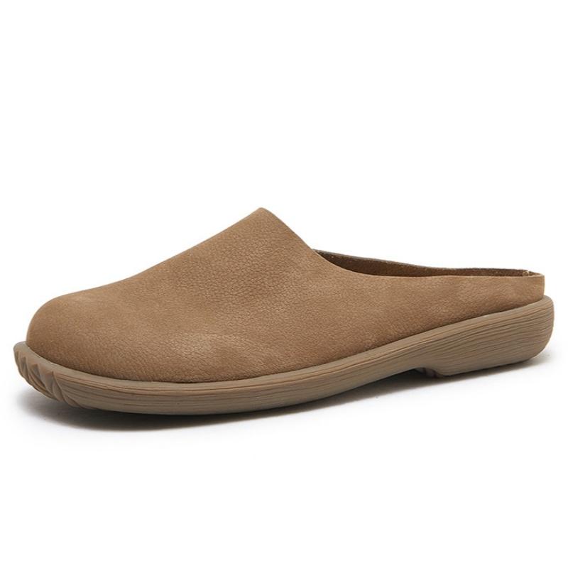 

Fashion Fashion 2025 Women s Suede Mules Slippers Men Clogs Cork Insole Sandals With Arch Support Outdoor Beach Slides Home Shoes 39 хаки