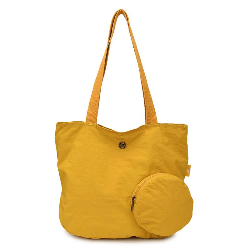 Solid Color Lightweight Women's Foldable Shoulder Bag Tote Bag