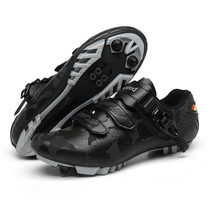Scarpe da Ciclismo da Esterno Uomo e Donna Adulti Fibbia a Velcro Scarpe da Strada con Attacco Scarpe da Montagna con Attacco Scarpe da Ciclismo Sbloccate