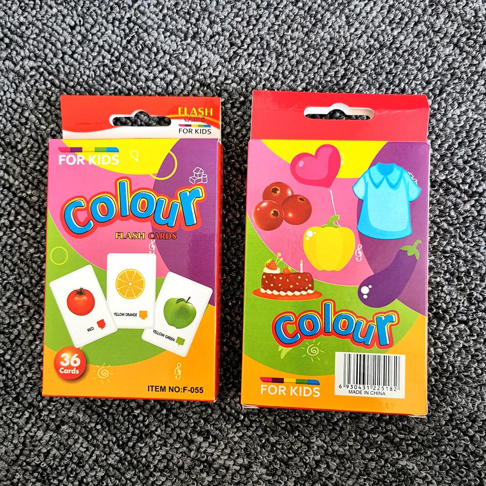 C3 Kids' Early Education Color Flash Cards - Hanging Box Set
