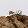 Natural Peridot Gemstone Handmade Designer Women Ring, Solid 925 Sterling Silver Ring, Unique Design Ring
