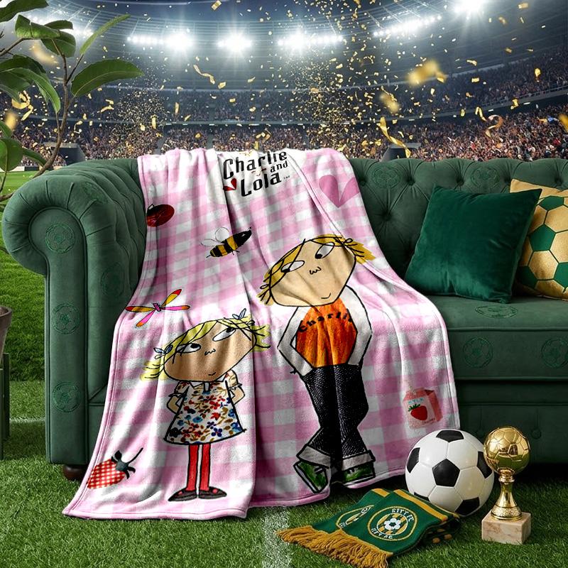 Lola Adventure Throws Blanket Flannel Blankets Plush for Couch Bed Gifts for Men Women Travel Picnic Blanket Christmas Fan Gifts
