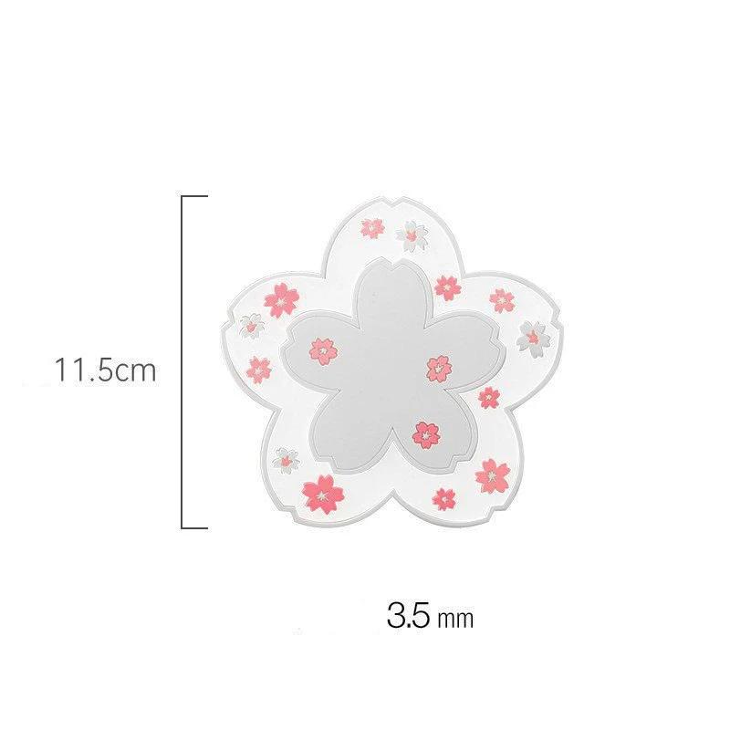 

Настольный коврик Kawaii Cherry Blossom, подставка для кофейной чашки, теплоизоляционный настольный коврик для кружки чая, молока, домашний декор, органайзер для офисного стола