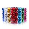 Shatterproof Christmas Balls Ornaments 24 Pieces Set for Xmas Tree Decoration Plastic Balls with Hanging Loops