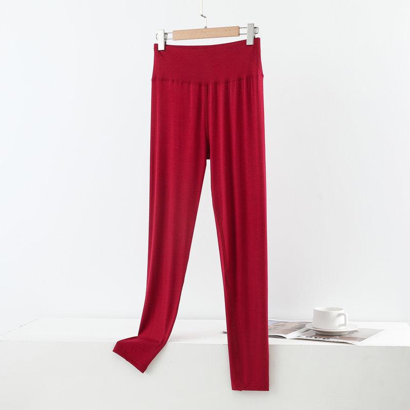 Modal Women's High-Waisted Slimming Leggings, Plus Size, Spring/Autumn Tapered Pants