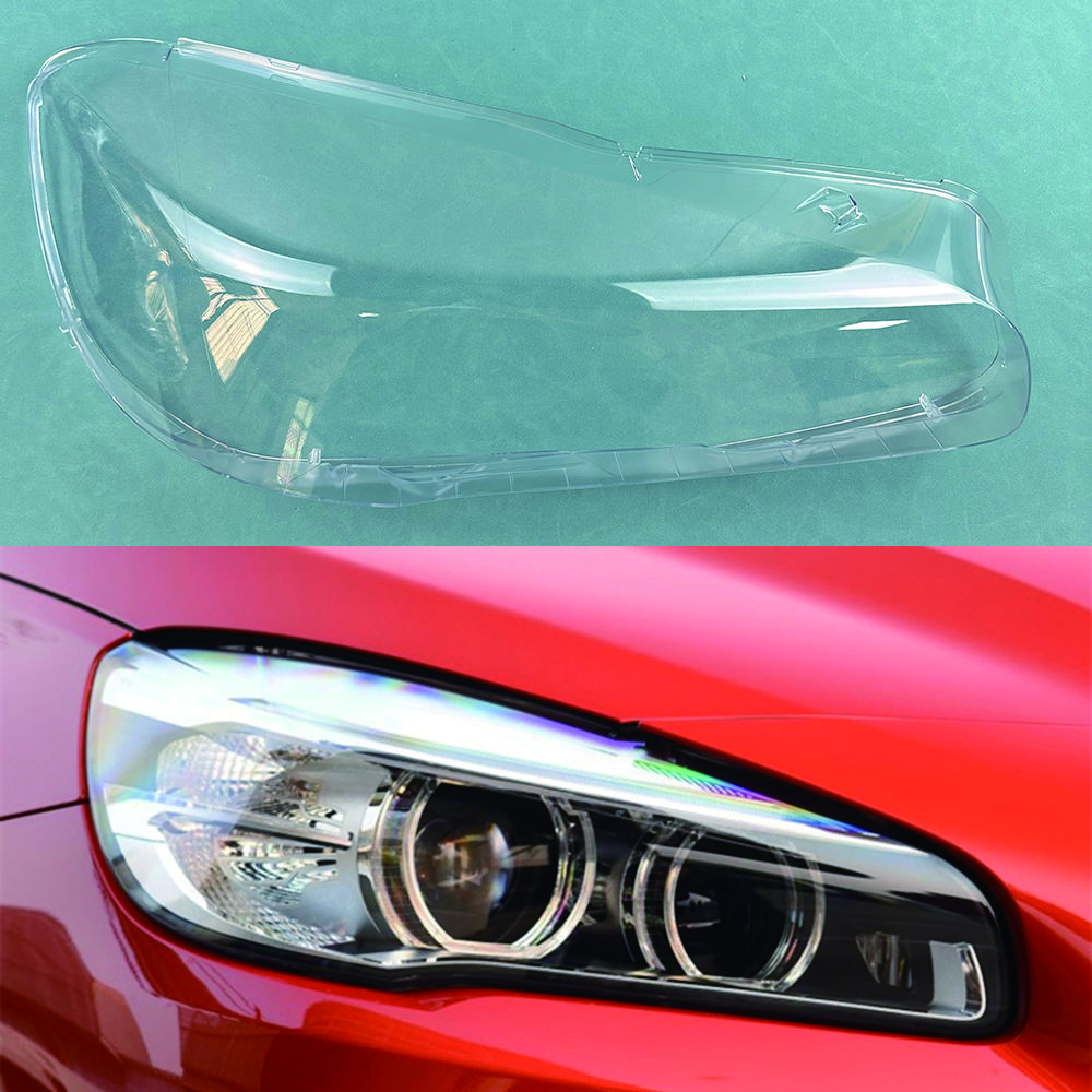 For BMW 2 Series F45 F46 216i 218i 220i 225i Wagon 2016~2019 Lampshade Headlamp Cover Lamp Shell Mask Headlight Shade Plexiglass