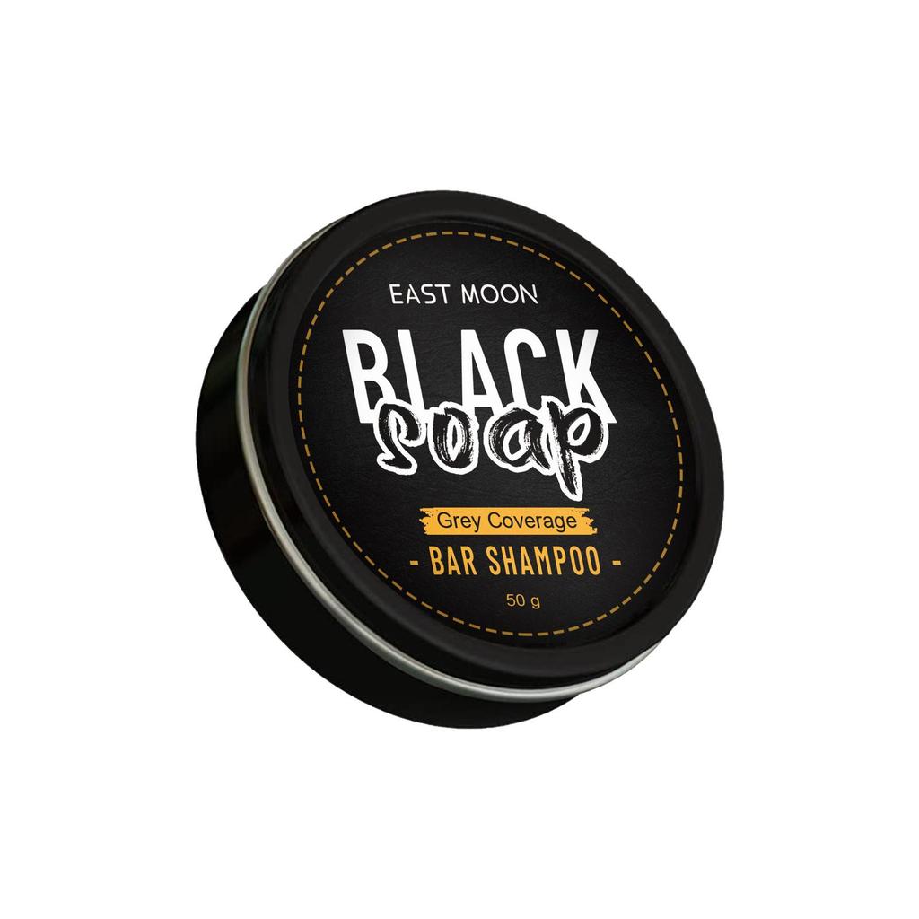 Umkehrendes Grauhaar Shampoo Bar - Feuchtigkeitsspendend, Erfrischend für die Kopfhaut mit Extra Stärke, Grauhaar Abdeckung, Dunkelnd, Natürlich Fest 50g