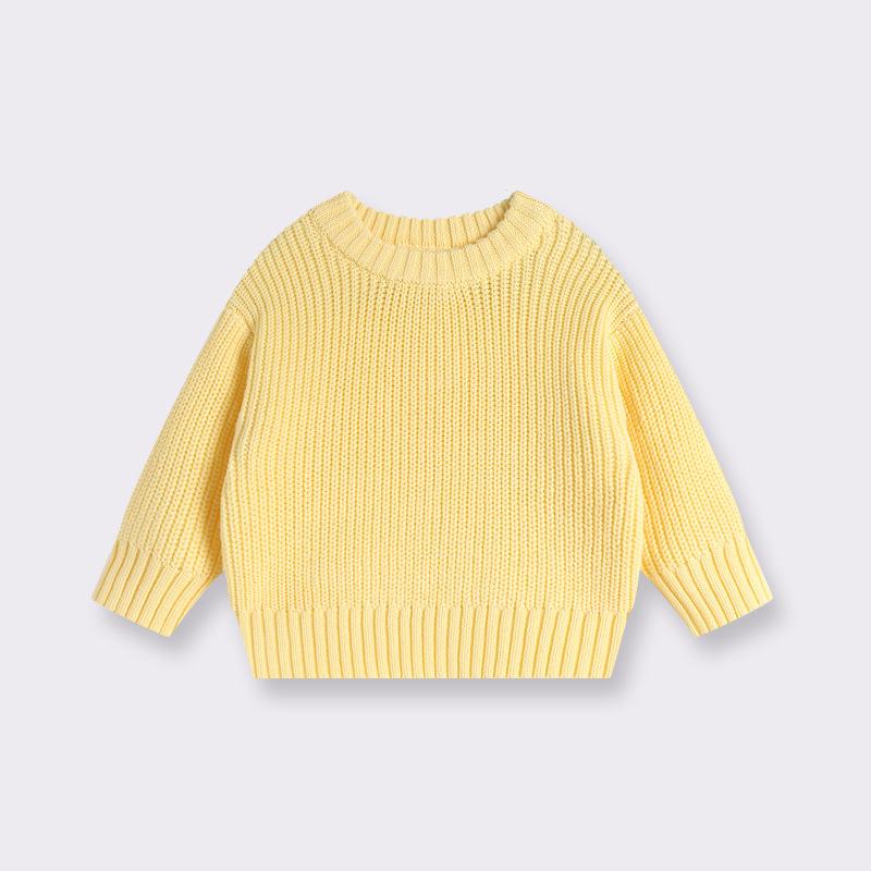 0-7T Bambino Bambina Neonato Maglione Neonato Pullover Lavorato a Maglia Top Casual Base Abbigliamento in Maglia