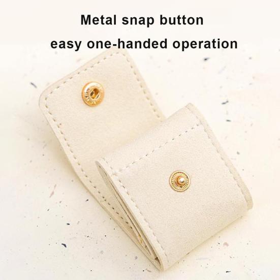 2/3Pcs Jewelry Storage Bags Snap Closure Soft Velvet Lining Multifunctional Mini Travel Jewelry Bag Necklaces Earrings Organizer