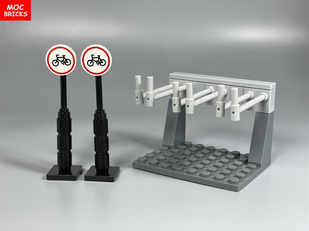 MOC Blocks Bike Bicycle Frame Mountain Biking Vehicle Motorcycle City Assembled Model Construction Block Classical Children Playthings Gift Idea