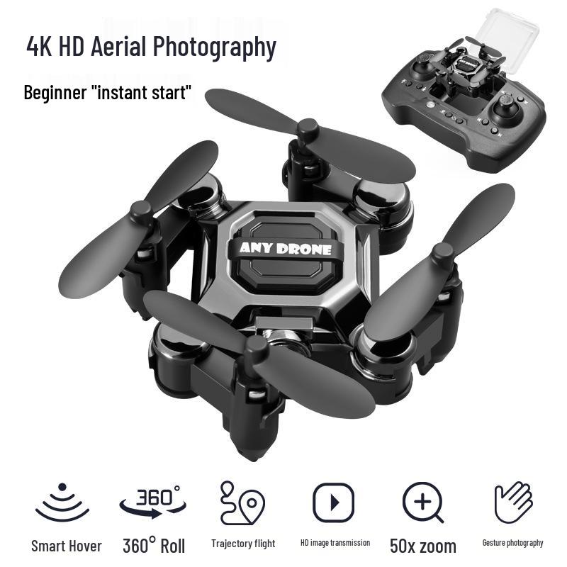 802 Mini Folding Drone: HD Aerial Photography, Drop-Resistant Remote Control Airplane for Student and Children's Toys