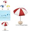 Adorable Mini Sun Umbrella Micro Landscape Ornament For Charming Dollhouse Decor