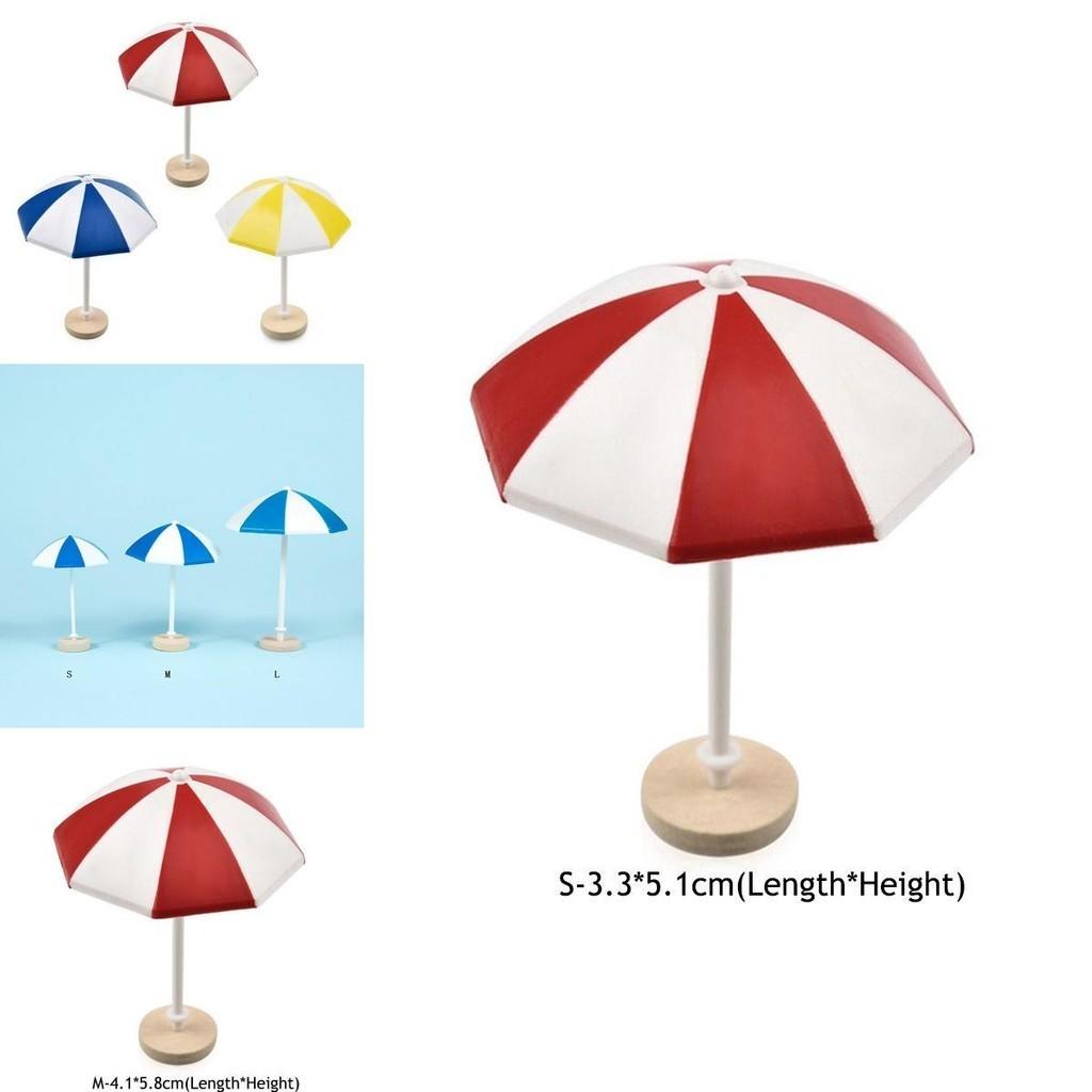 Adorable Mini Sun Umbrella Micro Landscape Ornament For Charming Dollhouse Decor