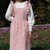 Waterproof Sleeveless Apron For Kitchen And Art With Ruffled Style Crossback