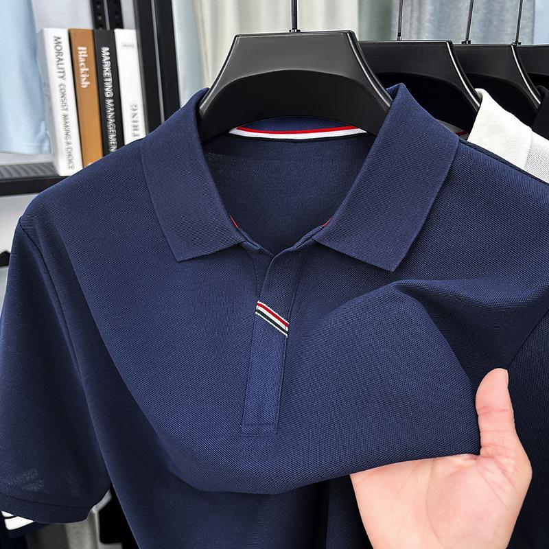 Summer Men spolo Lapel Collar Fashion Short Sleeve Versatile T M