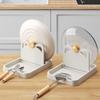 Multifunctionele pan, potdekselhouder, standaard, pan, potdekselrek, lepelhouder, potdeksel, spatel, lepel, opbergplank, keukenaccessoires