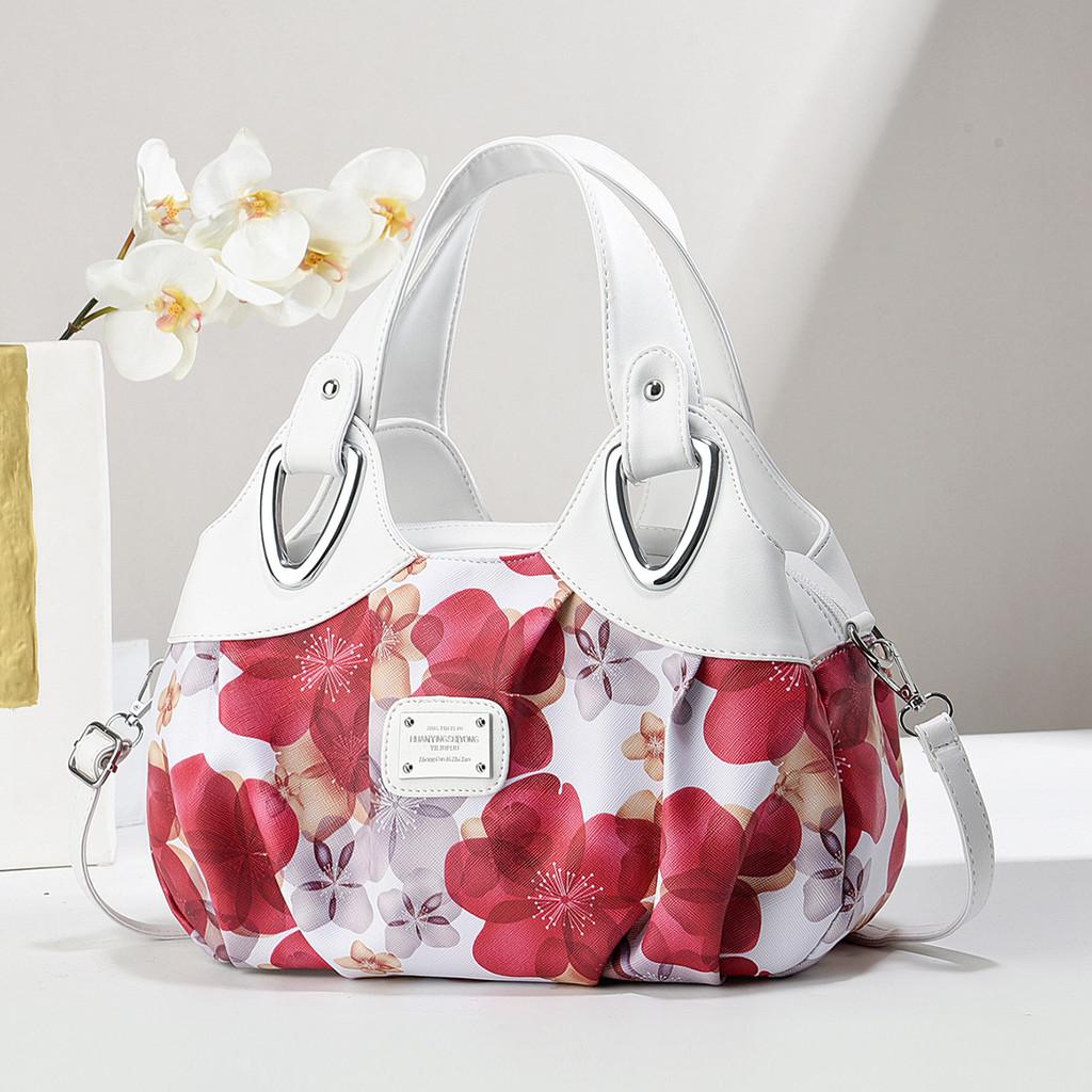 

Trendy And Versatile Pu Shoulder Bag With Spacious Interior And Long Strap Comfortable Red White