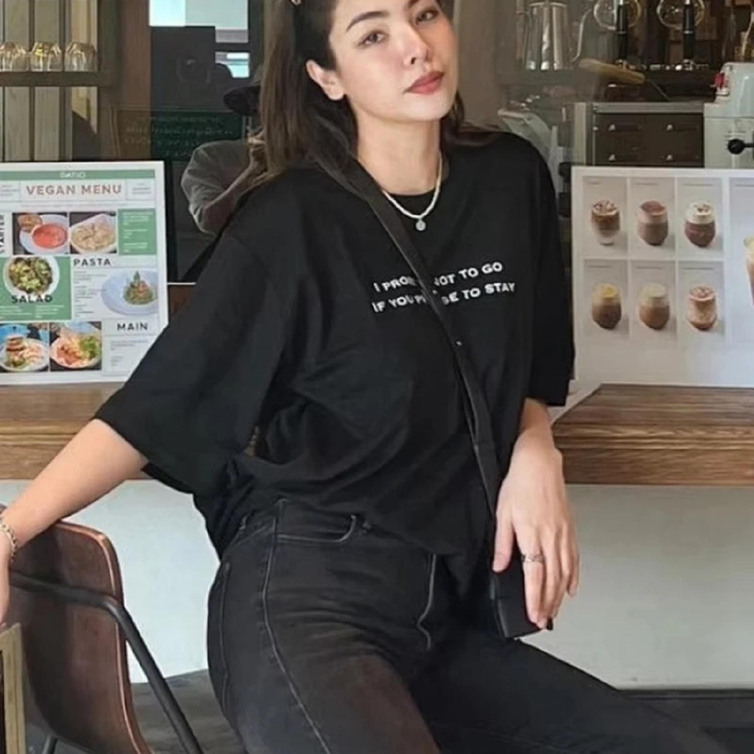 2025 New Fashion Brand Printed Short-sleeved T-shirt Women s Street Style Loose Men s and Women s Cotton Short-sleeved Top S