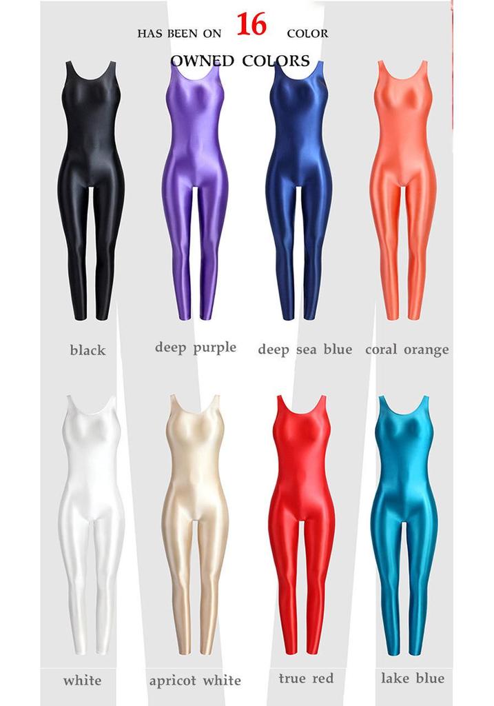 Body da Fitness Scintillante da Donna con Canotta e Leggings 9/10