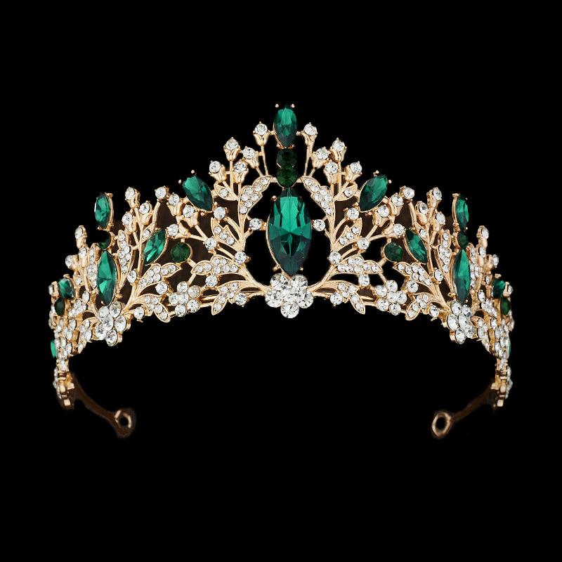 European and American Bride Crown Hair Accessories Crown Dress Accessories  Wedding Styling Headwear for Women