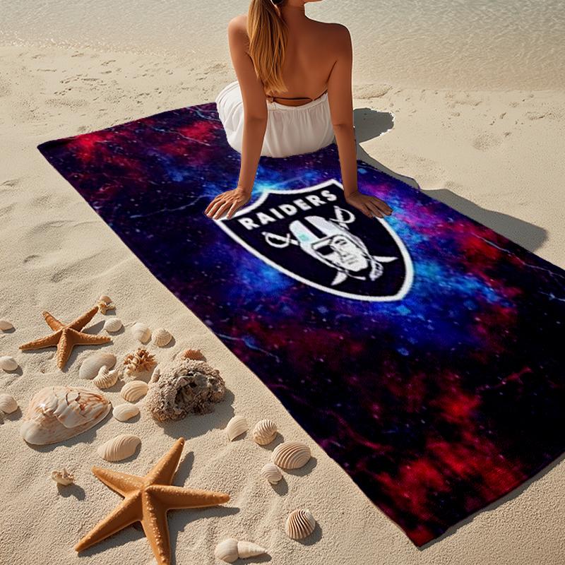 Rai-ders Football Legacy Beach Towel, Super Soft Microfiber, Gift for Her/Him, Birthday, for Pool, Beach, Travel, Home Decor Fan gifts